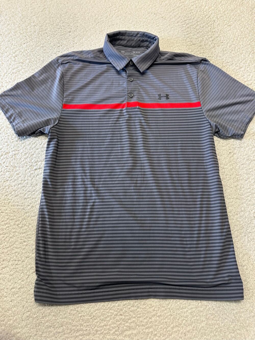 Under Armour Mens Short Sleeve HeatGear Polo Shirt Medium